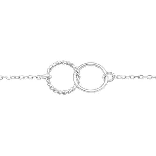 Silver Round Circles Bracelet