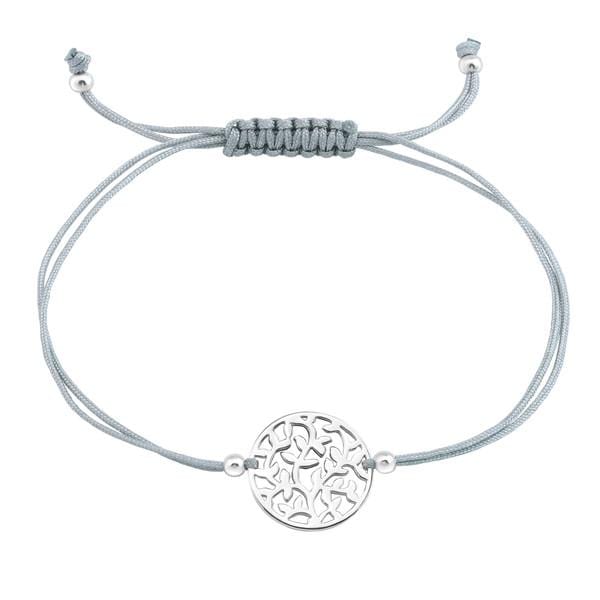 Silver Tree Of Life Adjustable Bracelet