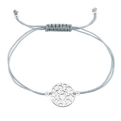 Silver Tree Of Life Adjustable Bracelet