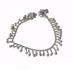 4 x Silver Fashion Anklets ( Assorted Pieces Set)