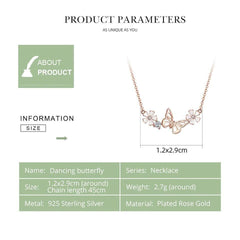 Rose Gold Butterfly Necklace
