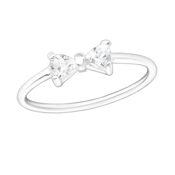 Silver Bow Midi Ring