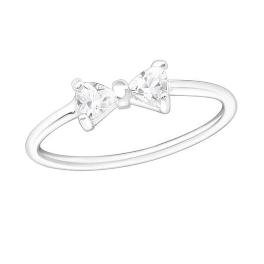 Silver Bow Midi Ring