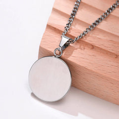 Medical Alert round Necklace