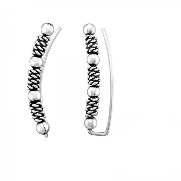 Silver Bali Ear Cuff Wrap