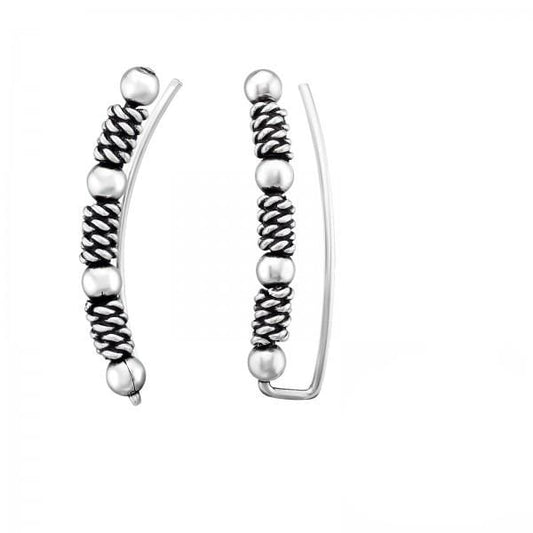 Silver Bali Ear Cuff Wrap