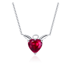 Devil Heart Pendant Necklace
