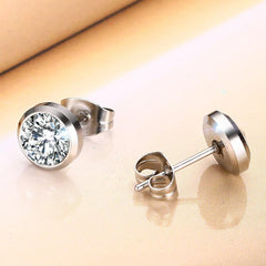 Steel Stud Earrings For Women Jewellery