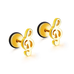 Treble Clef Earrings
In Stainless Stee