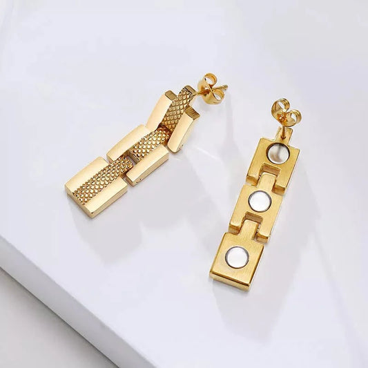 Titanium Gold  Earrings