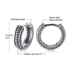 Mens Vintage Tyre Earrings