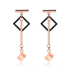 Stainless Steel Rose Gold Earrings
