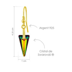 24K Gold Vitrail Medium Swarovski Crystal Jewellery Set
