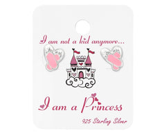 Kids Silver Ballet Shoes earrings for Girls