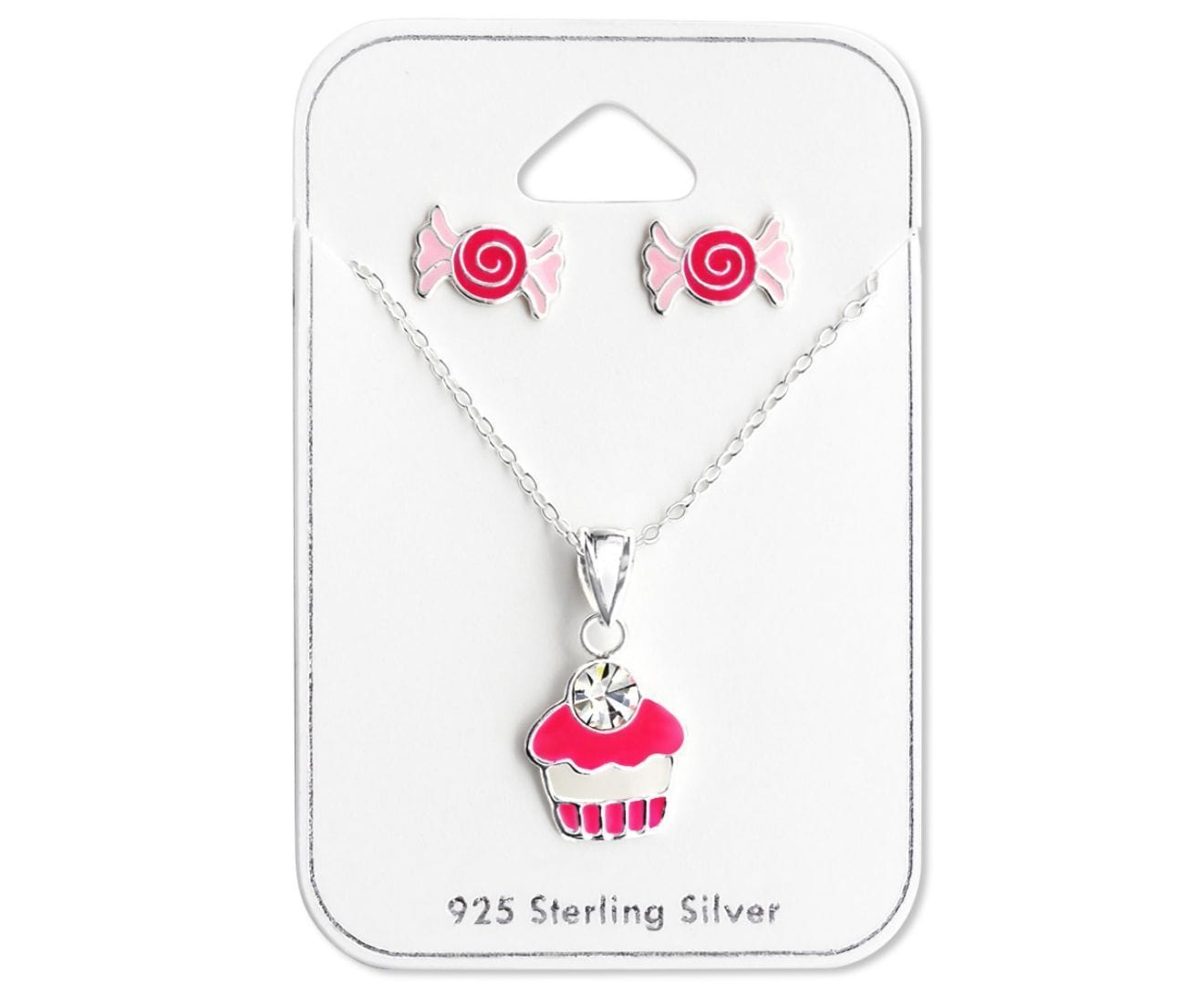 Sterling Silver Kids Candy Jewelry set