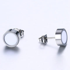 Stainless Steel Men Stud Earrings