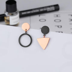 Rose Gold Stainless Steel Women Jewellerys Earrings