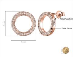 Simple Crystal Stud Earrings