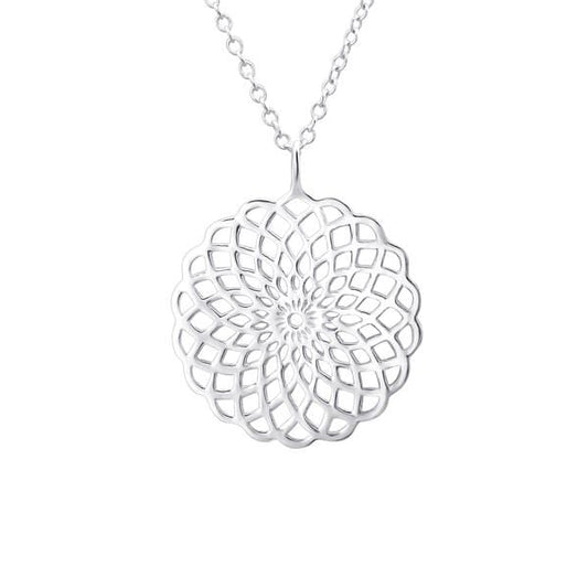 Silver Mosaic Necklace