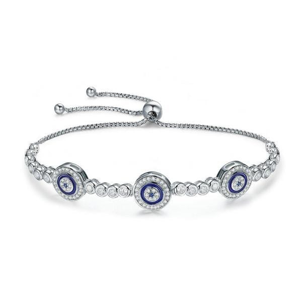 Silver Evil Eye Bracelet