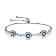 Silver Evil Eye Bracelet