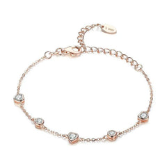 Rose Gold Heart Bracelet