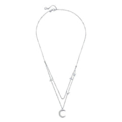 Silver Layered Chain Necklace