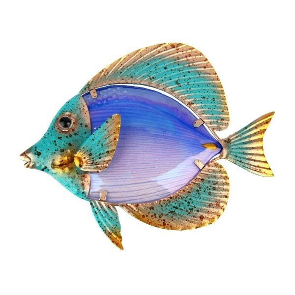 Rainbow Fish Metal Wall Art