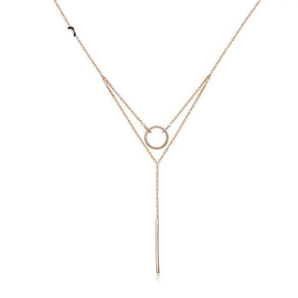 Geometric Copper Necklace