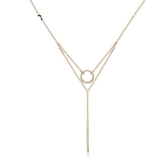 Geometric Copper Necklace