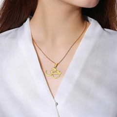 Mens OHM Pendant Necklace