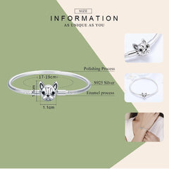 Sterling Silver Dog Bracelet