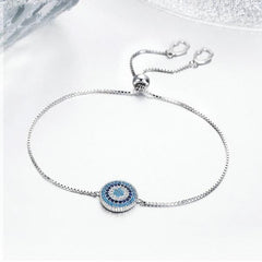 Sterling Silver Braclet Evil Eye