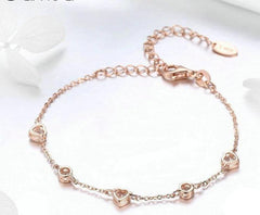 Rose Gold Heart Bracelet