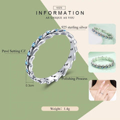 Silver Waves Eternity Ring