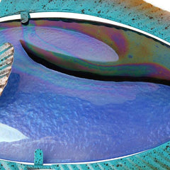 Green and Gold Fish Metal Wall Art