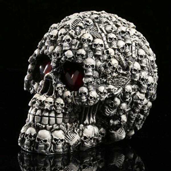 Skull Covered Skull Ornament