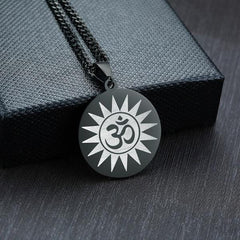 Stainless Steel OHM  Pendant Necklace