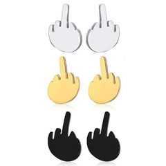 Middle Finger earrings
