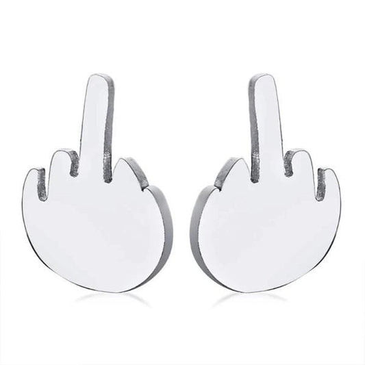 Middle Finger earrings