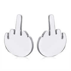 Middle Finger earrings