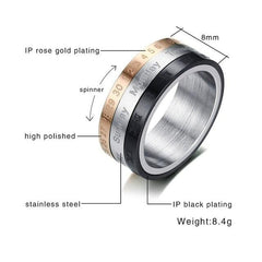 Three Tone Rotatable Ring