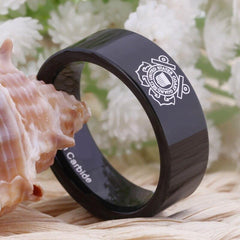 Tungsten Two Tone Military Ring