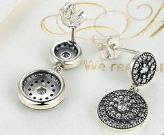 Sterling Silver Crystal Drop Earrings