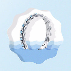 Silver Waves Eternity Ring