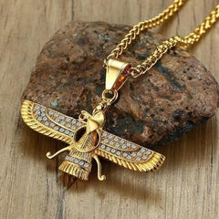 Mens Zoroastrian Pendant Necklace
