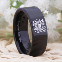 Tungsten Two Tone Military Ring