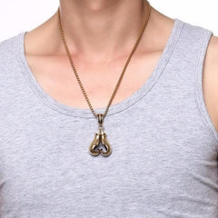 Boxing Gloves Pendant Necklace for Men