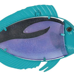 Metal Green and Gold Fish Wall Art