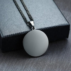 Stainless Steel OHM  Pendant Necklace